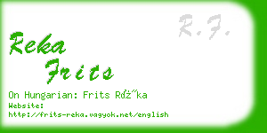 reka frits business card